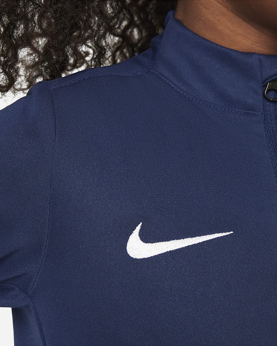 Fotbollsträningströja Paris Saint-Germain Academy Pro Nike för barn - Midnight Navy/Vit