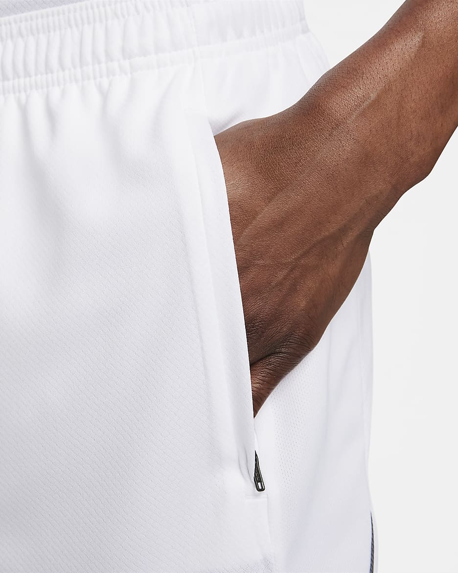 Shorts de fútbol Dri-FIT para hombre Nike Strike - Blanco/Blanco/Gris hierro/Negro