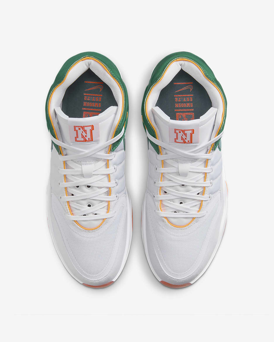 Nike G.T. Hustle 2-basketballsko - hvid/Malachite/Pure Platinum/Vintage Green