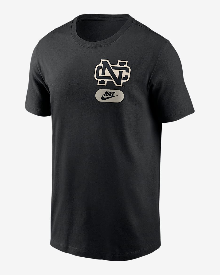 North Carolina 2-Hit Men's Nike College T-Shirt - Black