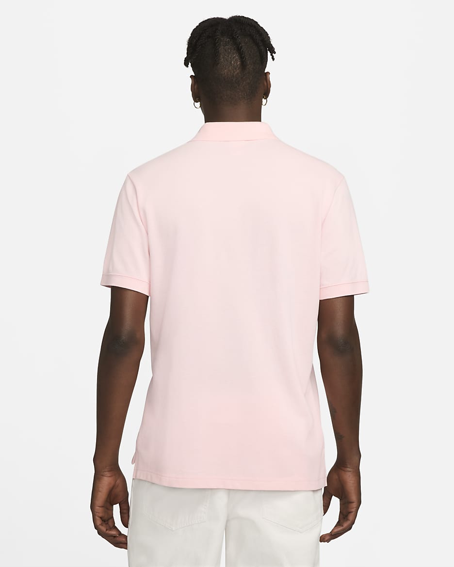 Polo Nike Sportswear pour Homme - Pink Bloom/Blanc