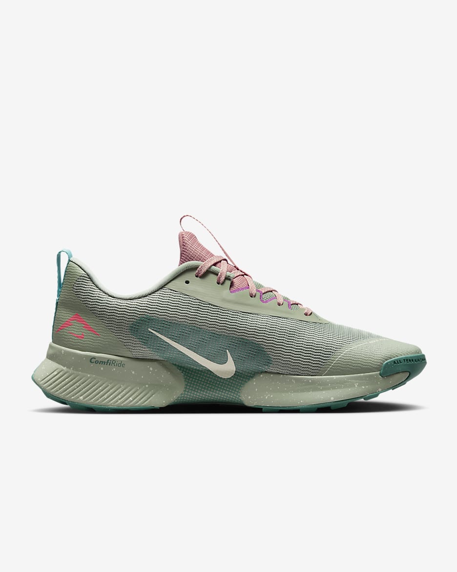 Nike Juniper Trail 3 Men's Trail-Running Shoes - Jade Horizon/Bicoastal/Red Stardust/Pale Ivory