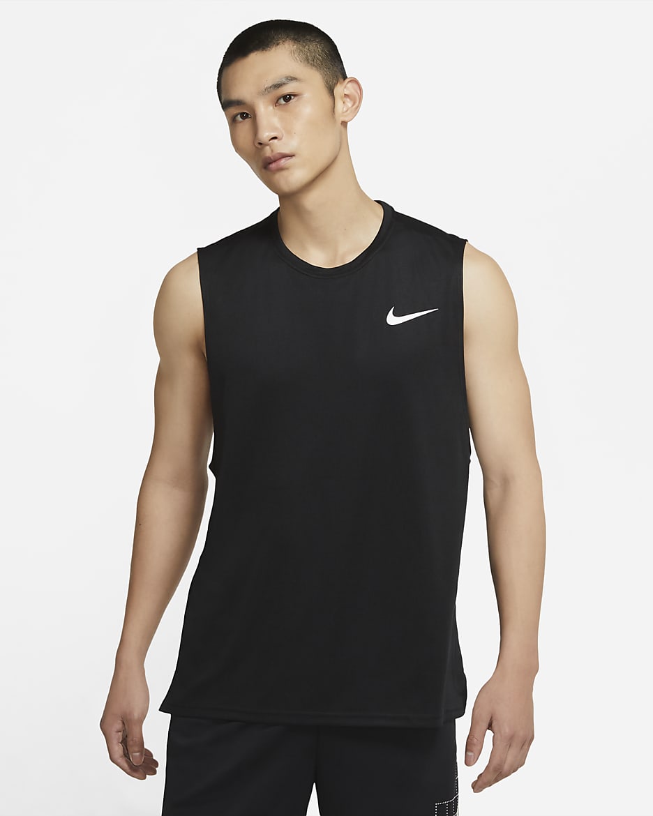 Nike Dri-FIT Superset Men's Training Tank - Black/White