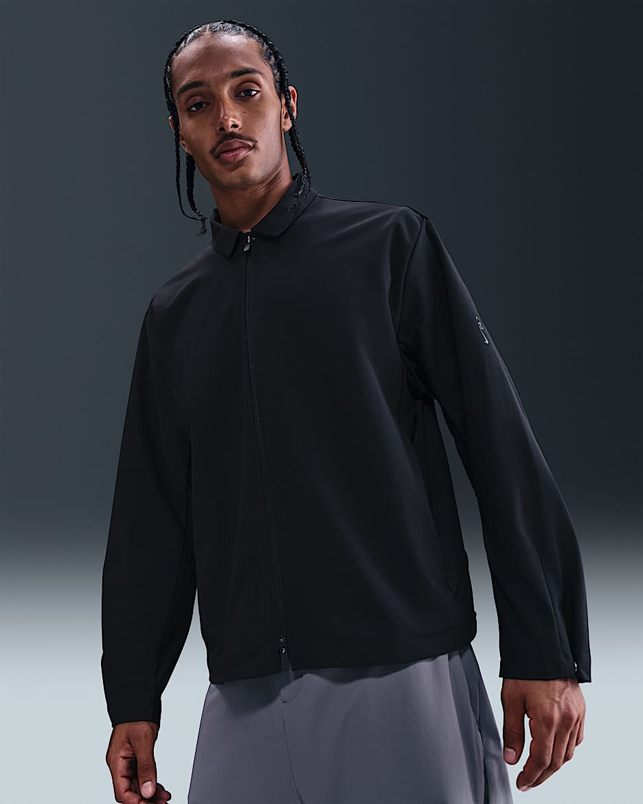 Nike 24.7 PerfectStretch Men's Dri-FIT UV Jacket - Black/Dark Smoke Grey