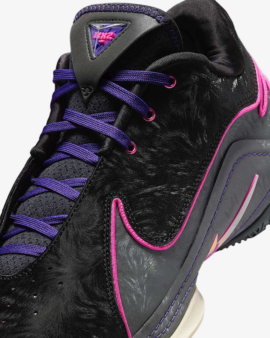 LeBron XXII "Tunnel Vision" EP Basketball Shoes - Black/Dark Grey/Field Purple/Laser Fuchsia