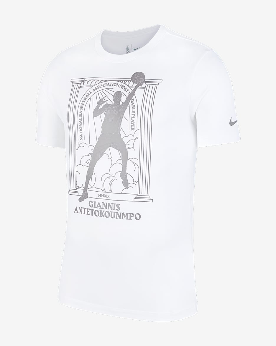 Giannis Antetokounmpo Bucks MVP Men's Nike Dri-FIT NBA T-Shirt - White