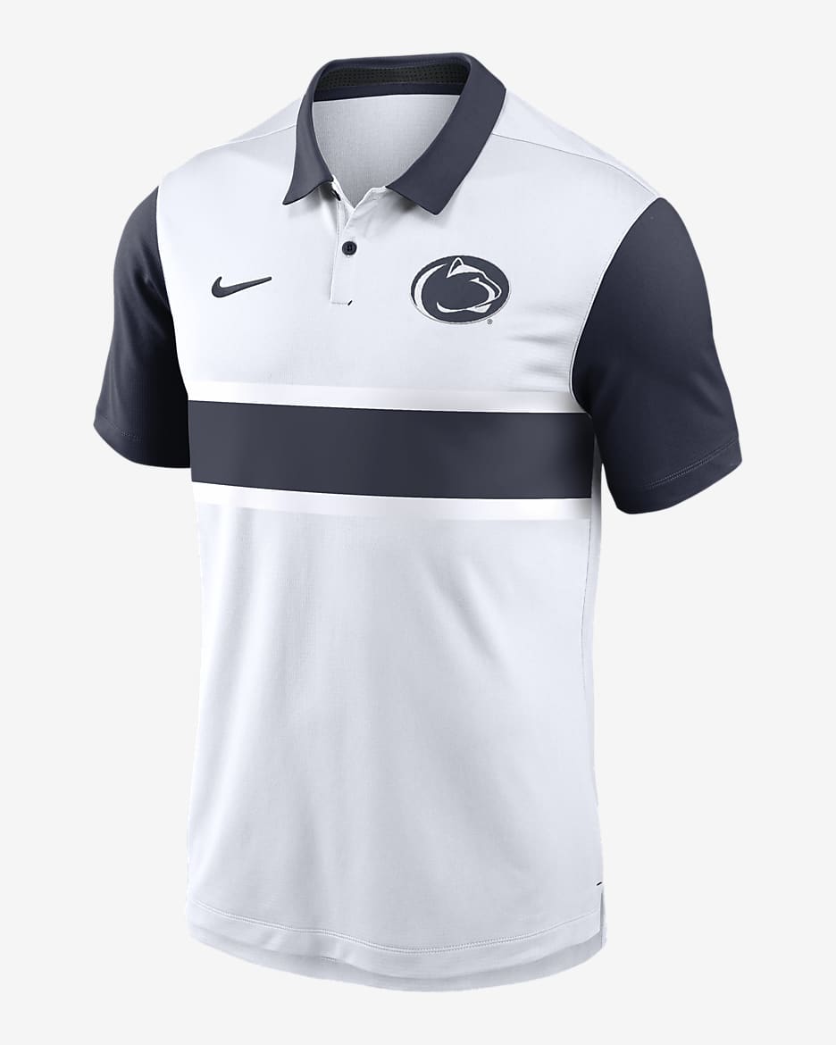 Penn State Nittany Lions Primetime Campus Vapor Men's Nike Dri-FIT College Polo - White