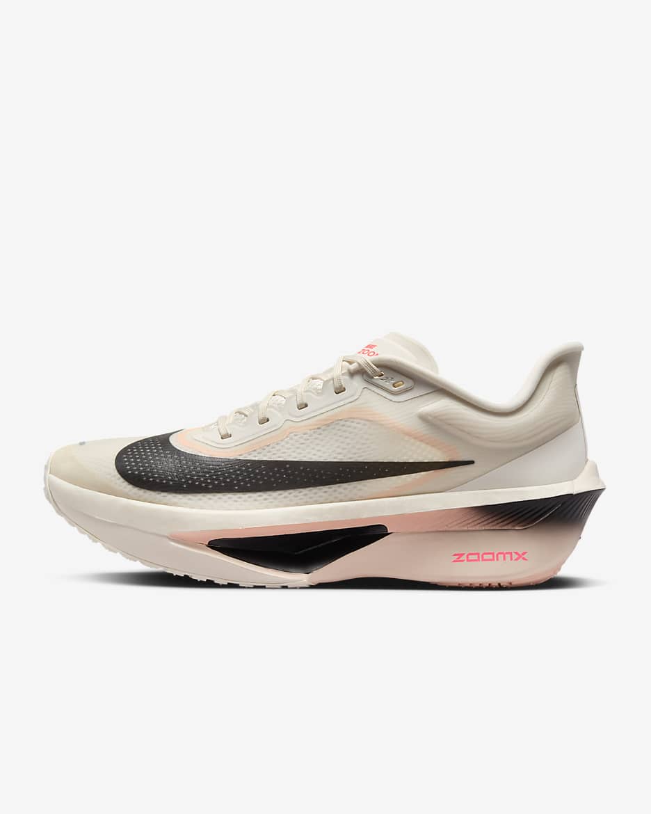 Nike Zoom Fly 6 Straßenlaufschuh (Herren) - Pale Ivory/Crimson Tint/Sail/Schwarz