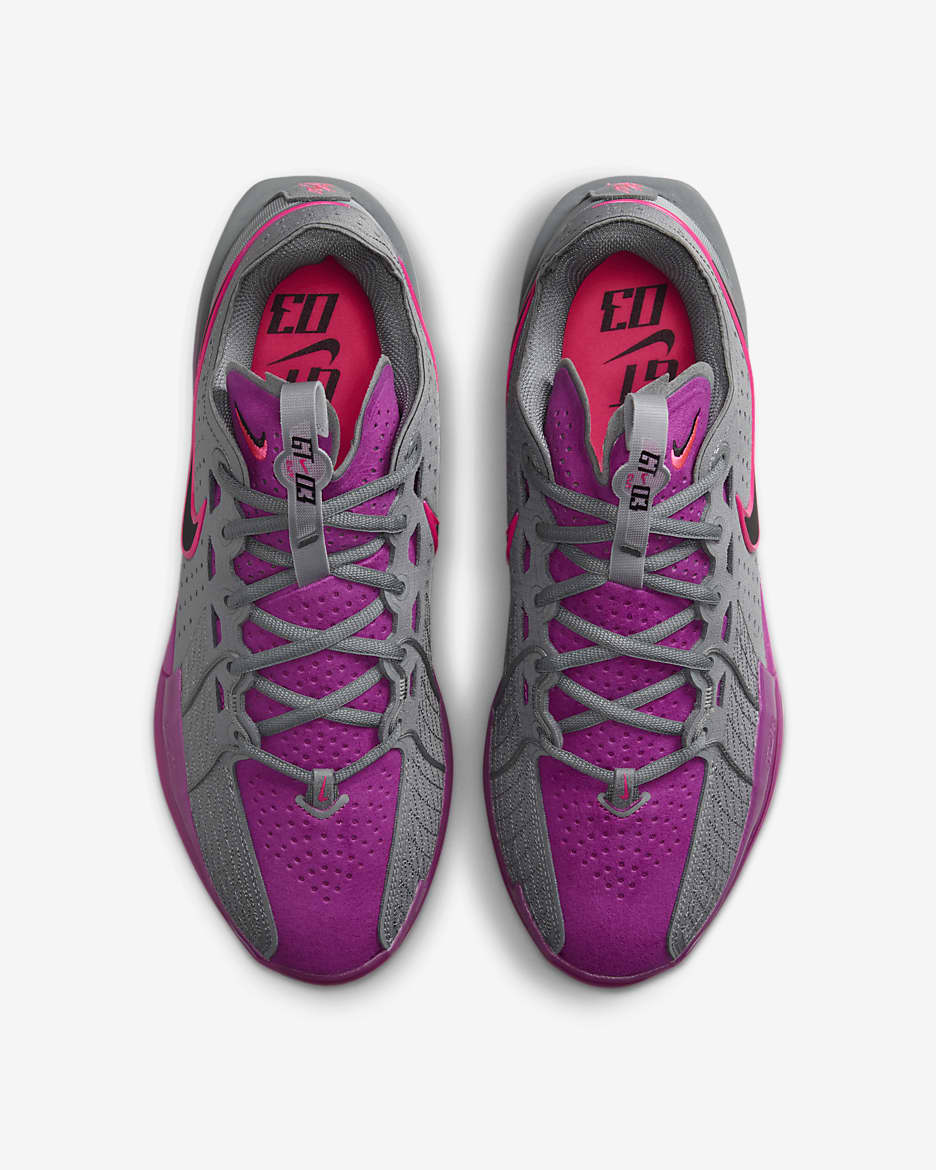 Nike G.T. Cut 3 Basketball Shoes - Smoke Grey/Hot Fuchsia/Hyper Pink/Black