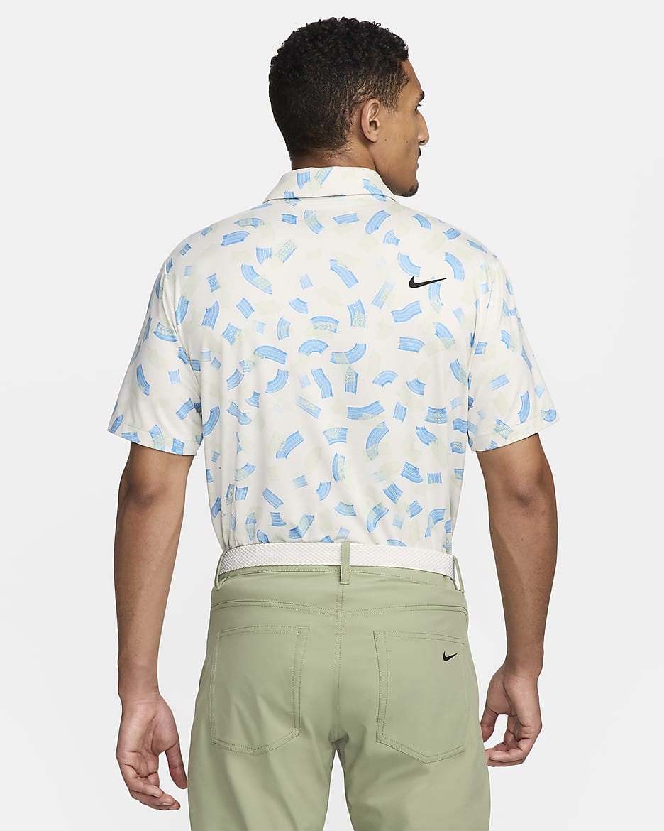 Golfpikétröja Nike Tour Dri-FIT för män - Light Bone/Svart