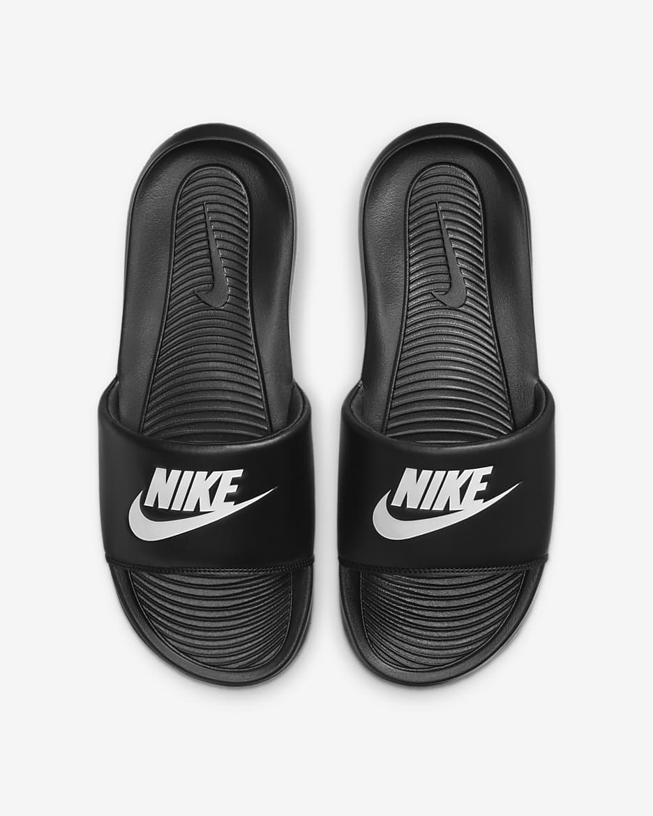 Nike Victori One-badesandaler til mænd - sort/sort/hvid