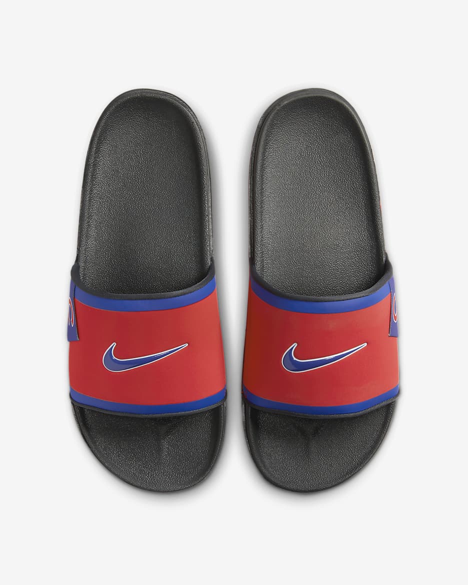 Chanclas Offcourt Nike Offcourt (New York Mets) - Naranja team/Gris humo oscuro/Azul enérgico