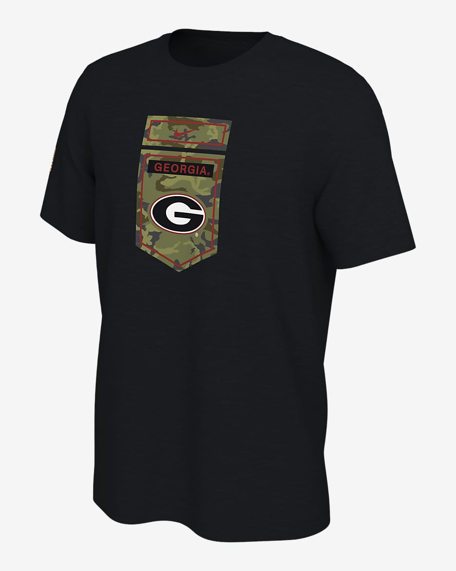 Nike College (Georgia) Men's T-Shirt - Black