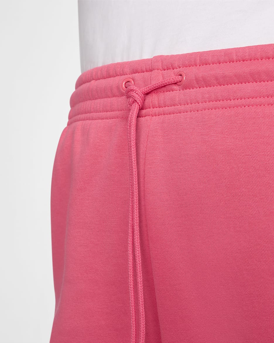 Nike Sportswear Phoenix Fleece ekstra store sweatpants med høyt liv til dame (Plus Size) - Aster Pink/Sail