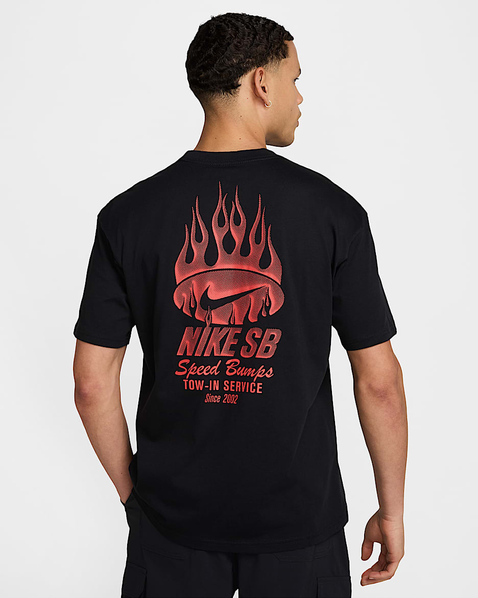 Playera de skateboarding Max90 Nike SB  - Negro