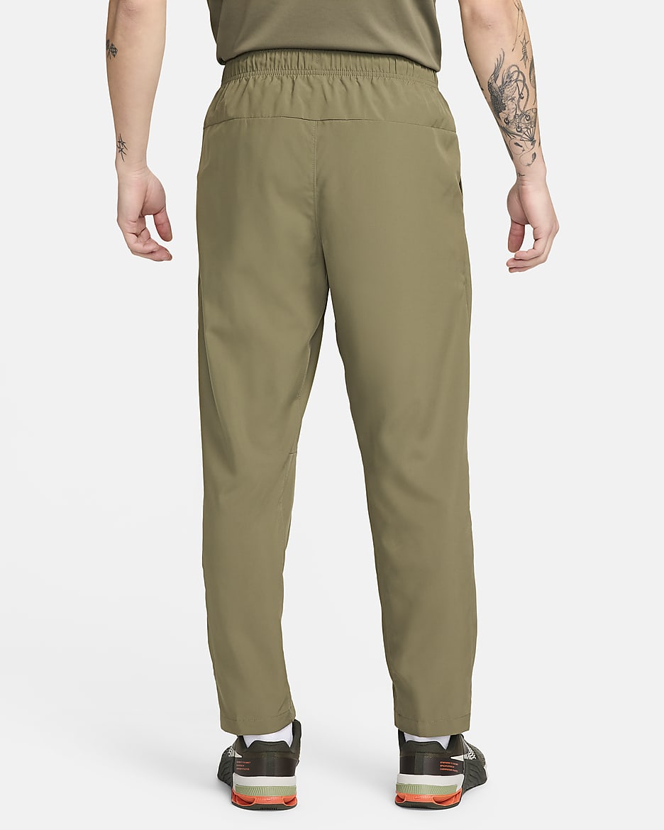 Nike Form Men's Dri-FIT Open-Hem Versatile Pants - Medium Olive/Black