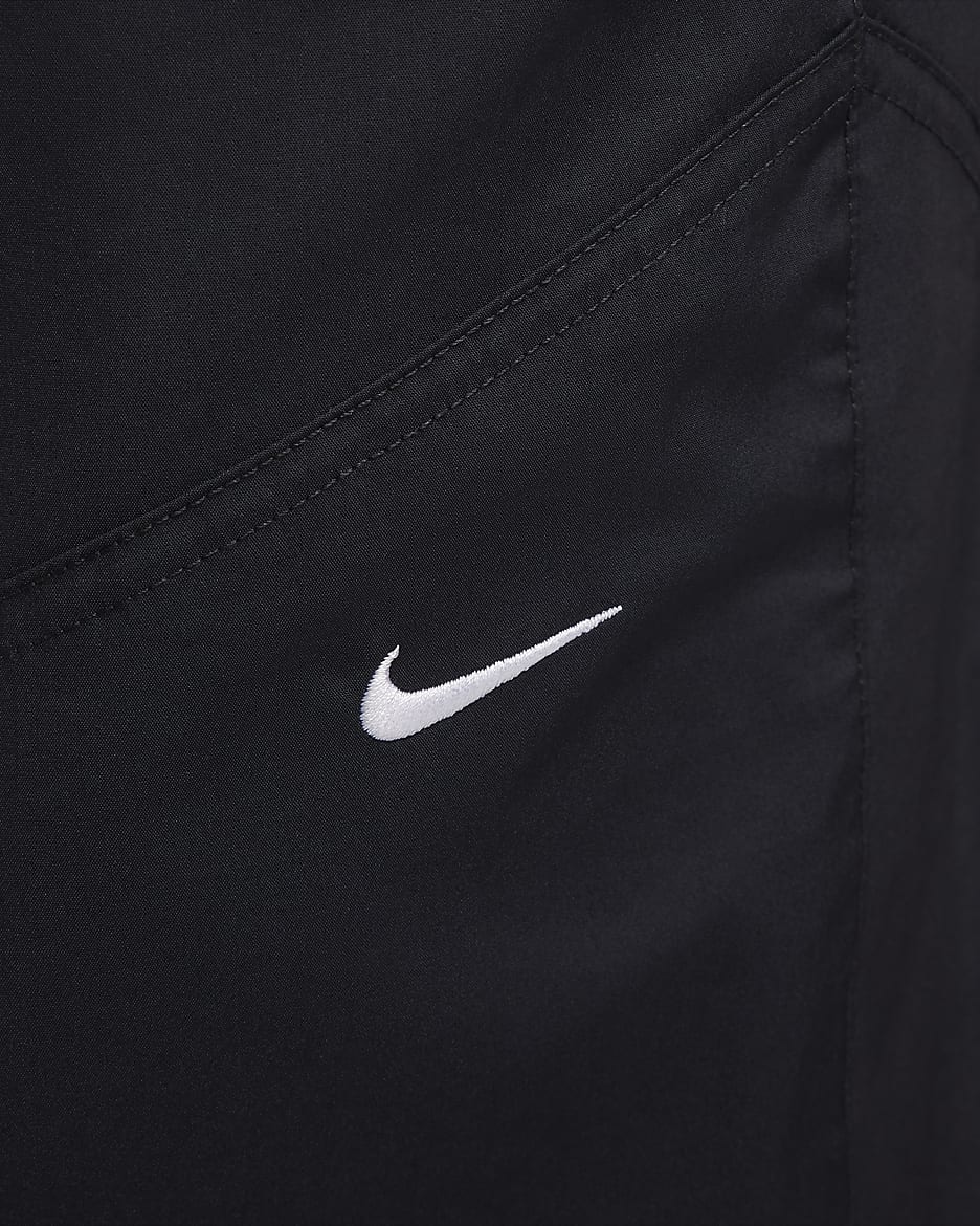 Nike Sportswear Essential Damen-Webhose mit hohem Bund (große Größen) - Schwarz/Weiß