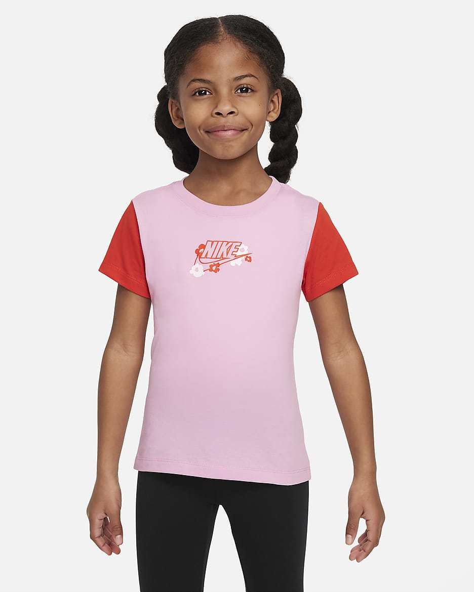 Playera con gráfico para niños talla pequeña Nike "Your Move" - Rosa amanecer
