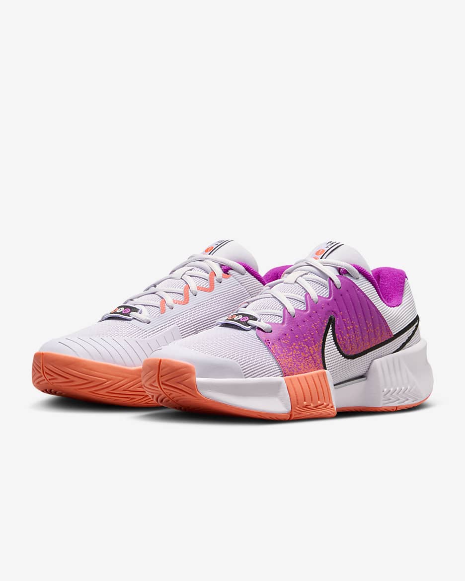 Nike GP Challenge Pro Premium 女款硬地球場網球鞋 - Barely Grape/Vivid Grape/Light Wild Mango/Barely Grape