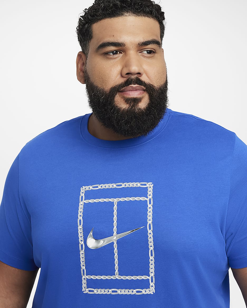 Męski T-shirt do tenisa Dri-FIT NikeCourt - Game Royal