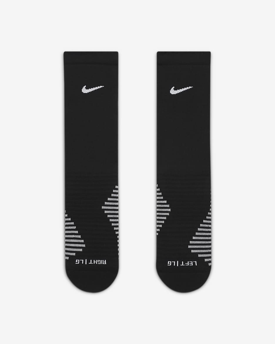 Calcetas de fútbol Nike Strike - Negro/Blanco