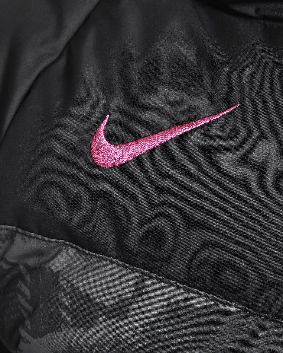 FC Chelsea Third Nike Football Jacke mit Synthetikfüllung und Kapuze (ältere Kinder) - Schwarz/Schwarz/Pink Prime