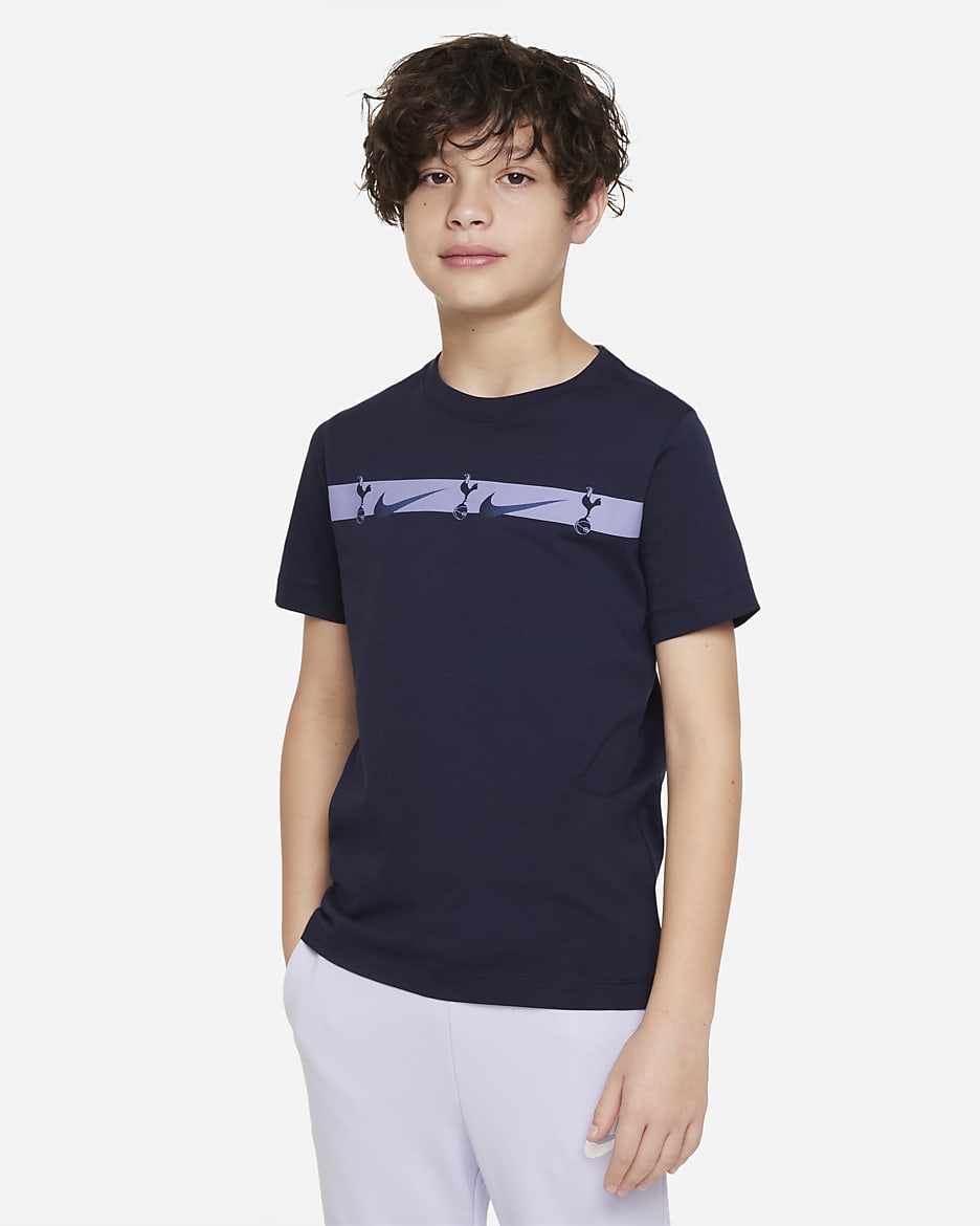 Tottenham Hotspur Big Kids' Nike Soccer T-Shirt - Marine