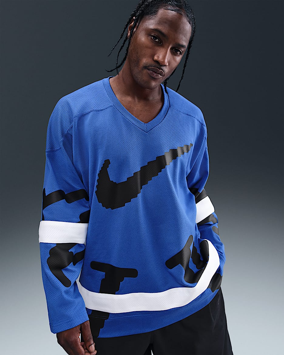 Nike Sportswear Club Men's Hockey Jersey - Game Royal/White/Black