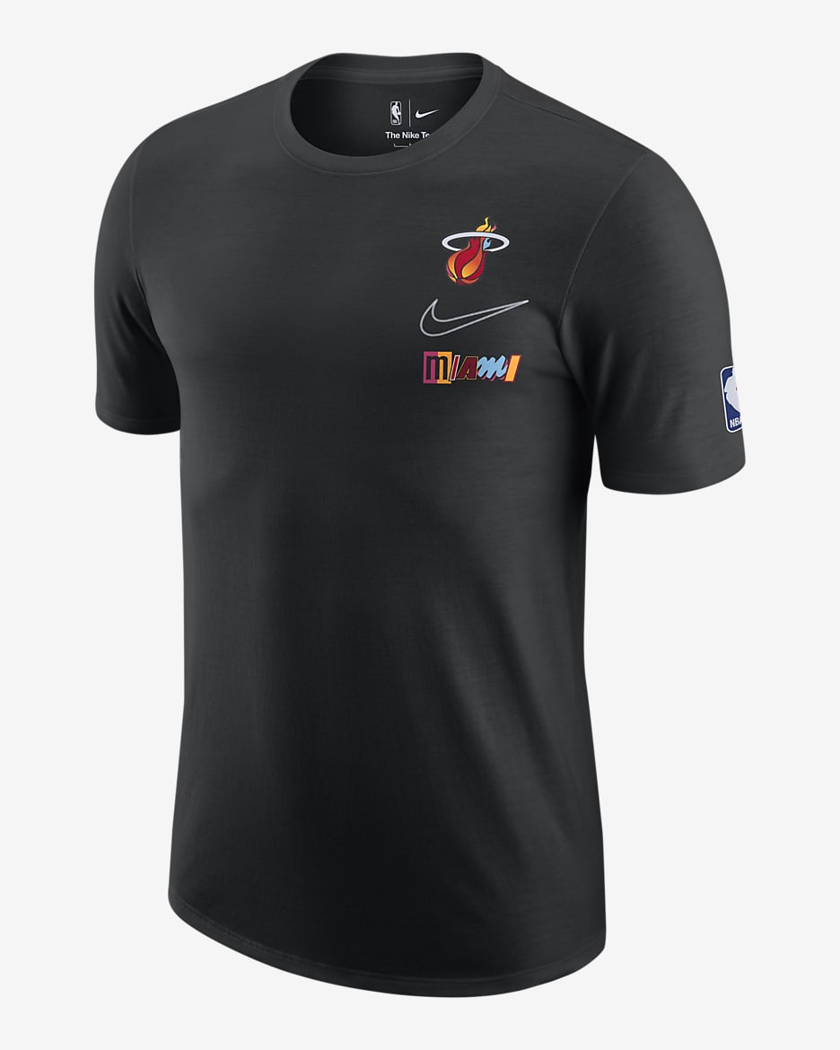 Miami Heat Courtside City Edition Men's Nike Max90 NBA T-Shirt - Black