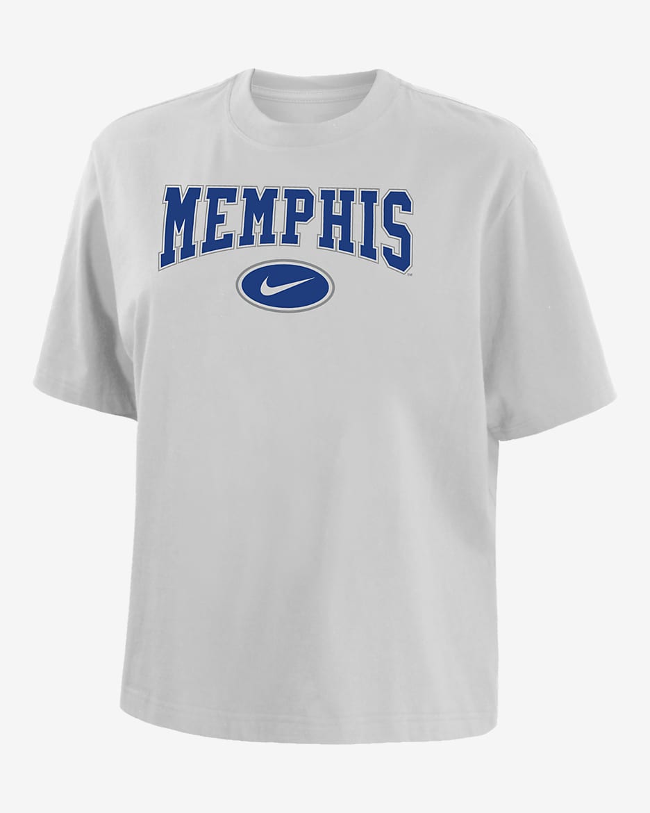 Memphis Women's Nike College Boxy T-Shirt - White