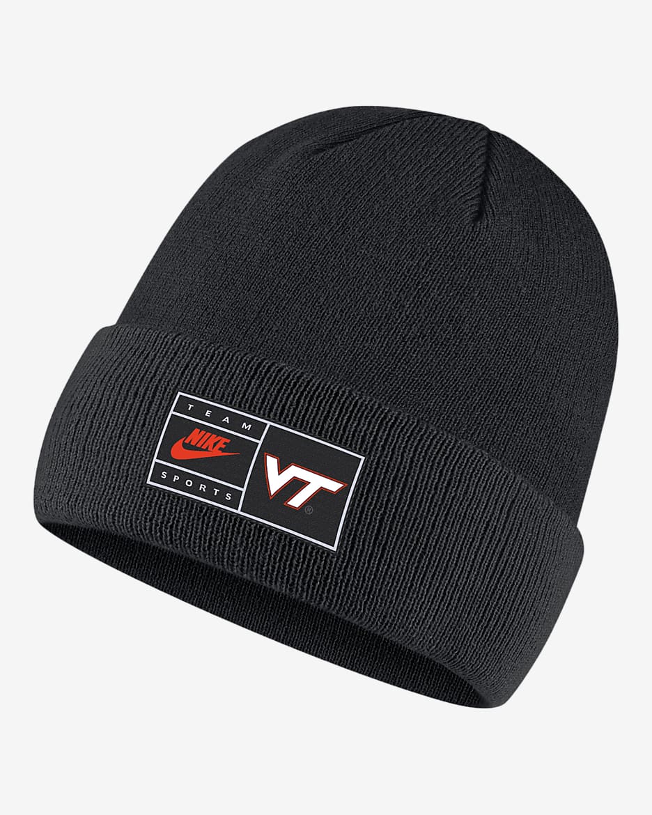 Virginia Tech Nike College Beanie - Black