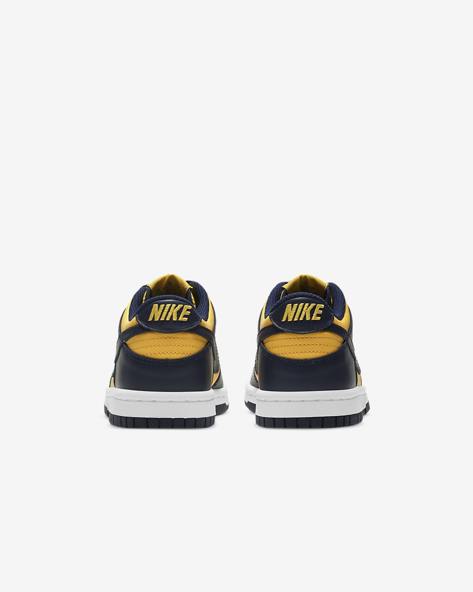 Nike Dunk Low Big Kids' Shoes - Varsity Maize/White/Total Orange/Midnight Navy