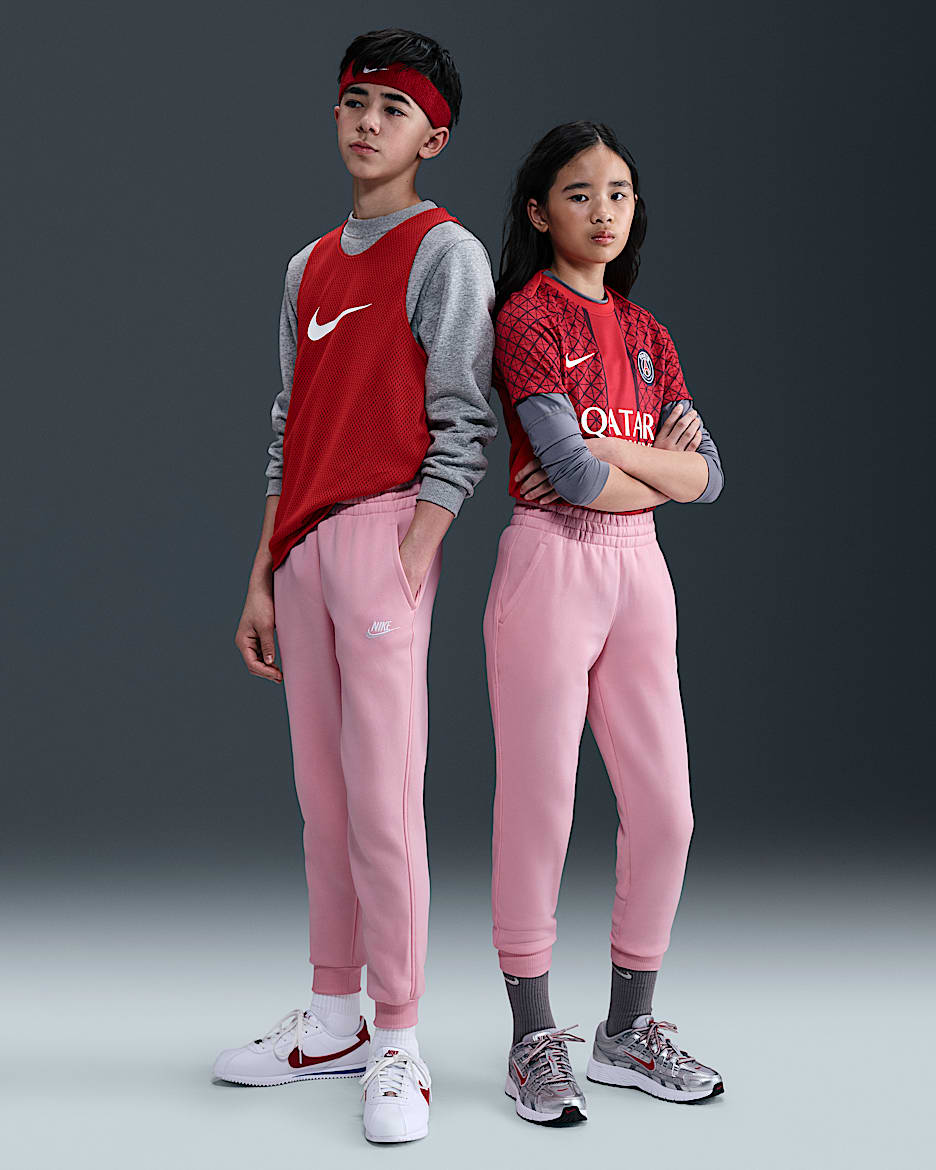 Nike Sportswear Club Fleece Big Kids' Joggers - Medium Soft Pink/White