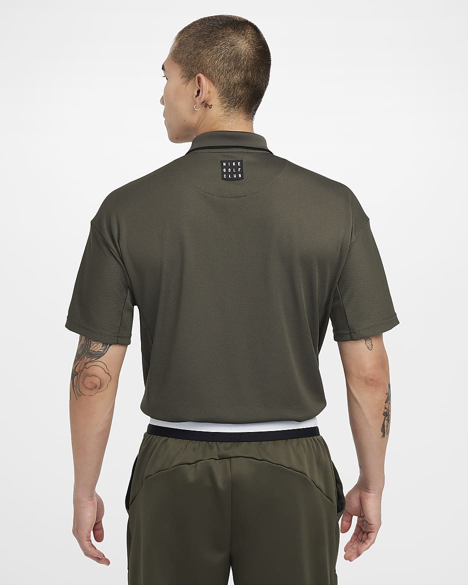 เสื้อโปโลกอล์ฟผู้ชาย Dri-FIT Nike Golf Club - Light Bone/Cargo Khaki/ดำ/ดำ