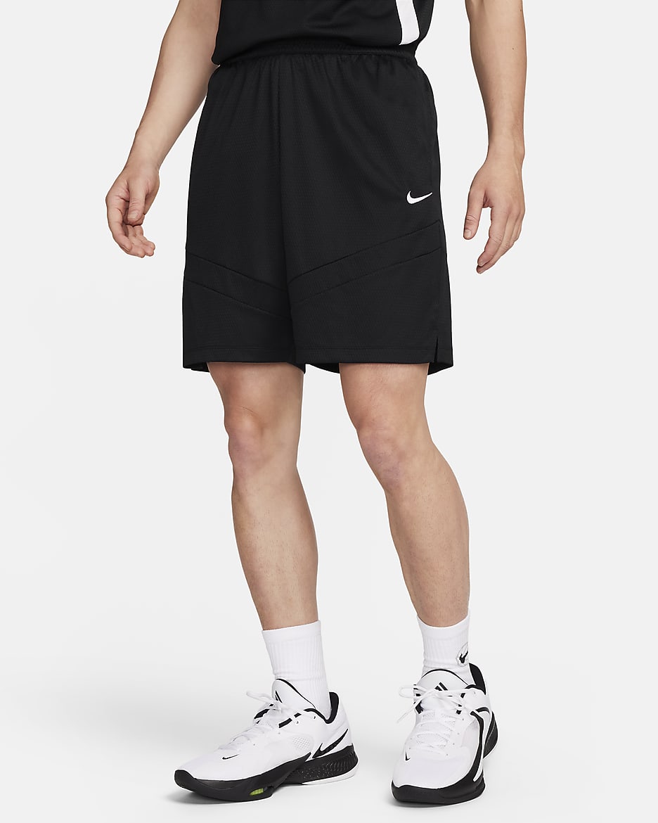 Nike Dri-FIT Icon Men's 8" Basketball Shorts - Black/Black/Black/White