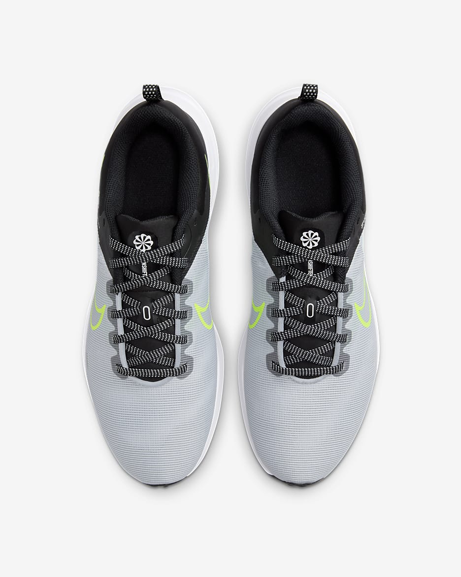 Tenis de correr en pavimento para hombre Nike Downshifter 12 - Gris lobo/Negro/Volt/Blanco