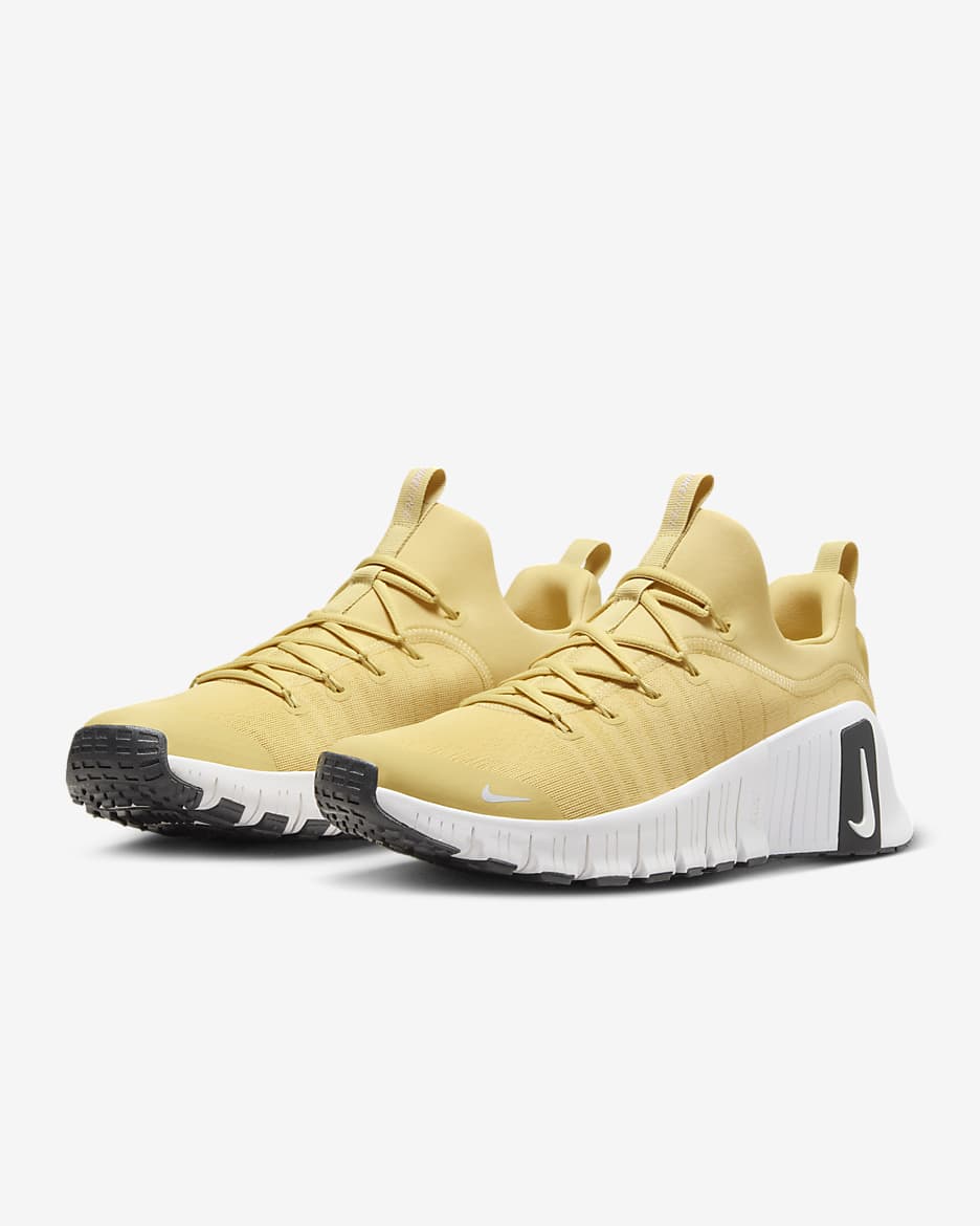 Nike Free Metcon 6 (Team Bank) Men's Workout Shoes - Vegas Gold/Black/White