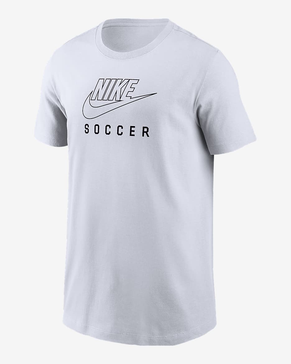 Nike Swoosh Big Kids' Soccer T-Shirt - White