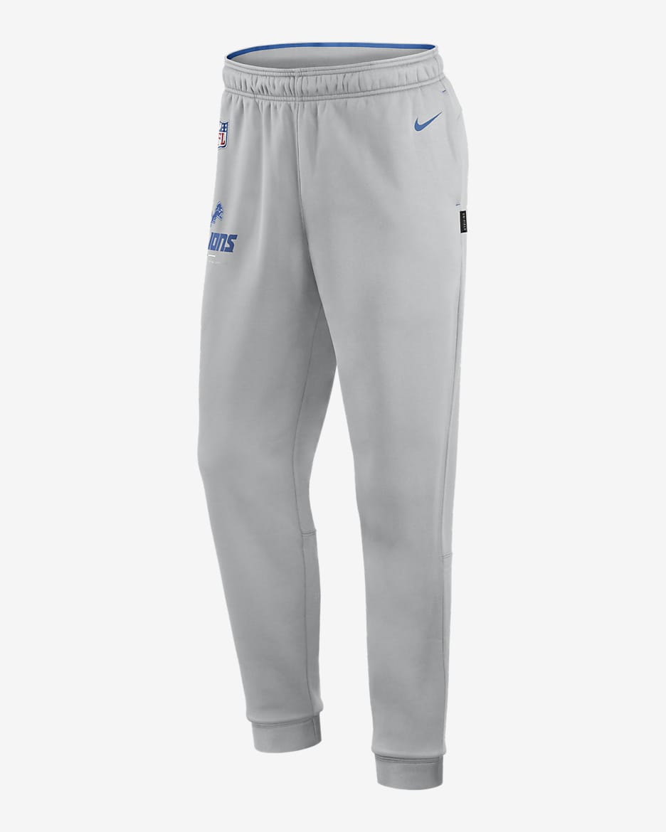 Nike Therma Logo (NFL Detroit Lions) Men's Pants - Silver/Blue