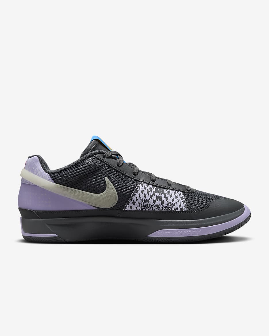 Ja 1 EP Basketball Shoes - Iron Grey/Lilac Bloom/Light Photo Blue/Multi-Color