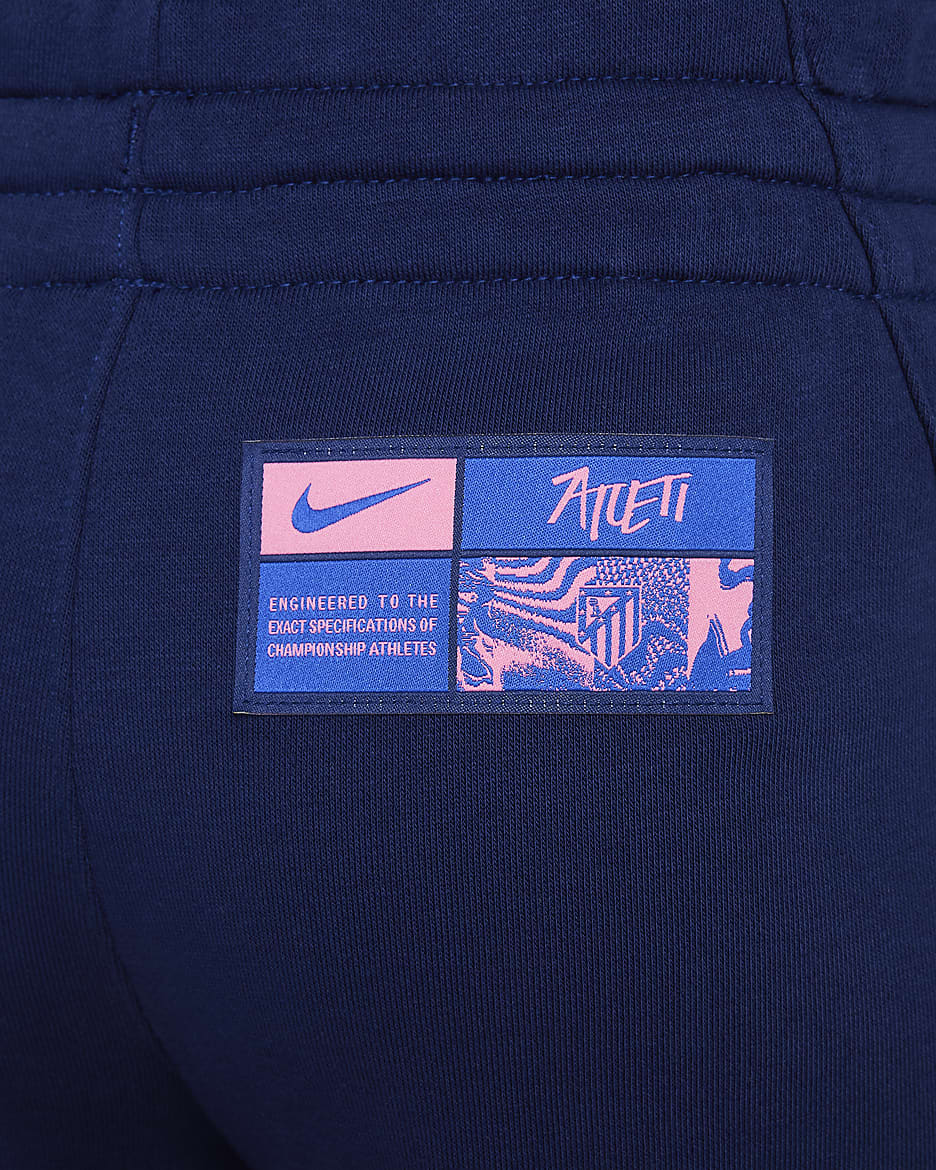 Atlético Madrid Club Third Older Kids' (Boys') Nike Football French Terry Jogger - Blue Void/Pink Glow