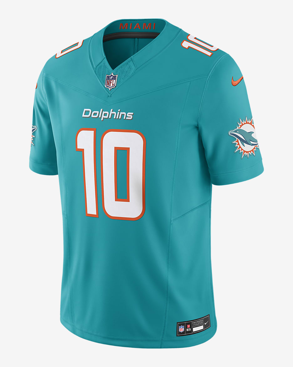 Tyreek Hill Miami Dolphins Men's Nike Dri-FIT NFL Limited Football Jersey - Aqua