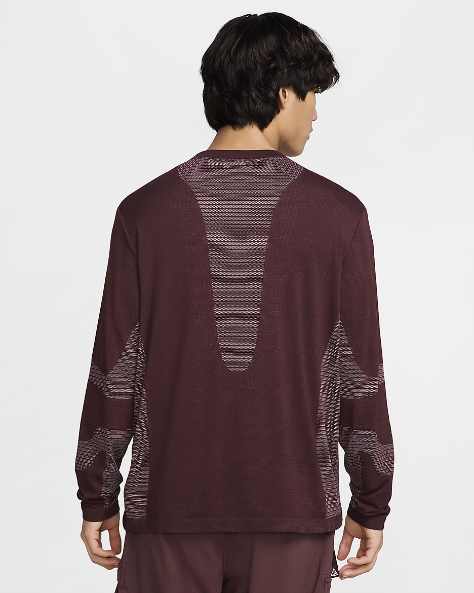 Nike ACG 'Delta River' Dri-FIT ADV Long-Sleeve Base Layer - Burgundy Crush/Beyond Pink