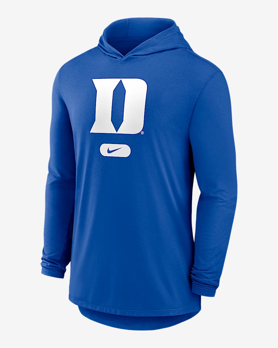 Duke Men's Nike Dri-FIT College Long-Sleeve Hooded T-Shirt - Royal