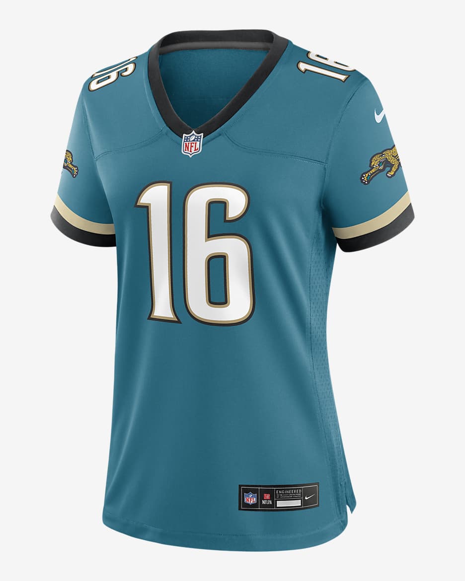 Trevor Lawrence Jacksonville Jaguars Women's Nike NFL Game Football Jersey - Teal