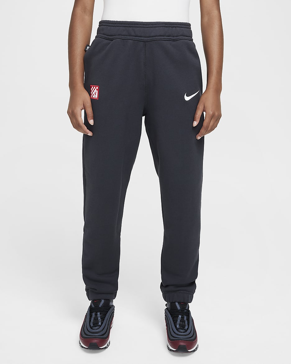 Liverpool F.C. Third Older Kids' Nike Air Football Pants - Dark Smoke Grey/White