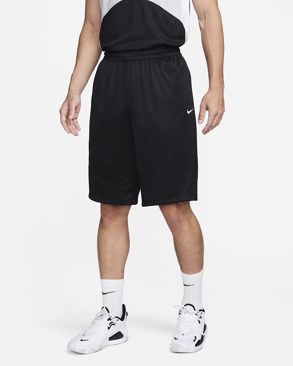 Nike Icon Dri-FIT basketbalshorts voor heren (28 cm) - Zwart/Zwart/Zwart