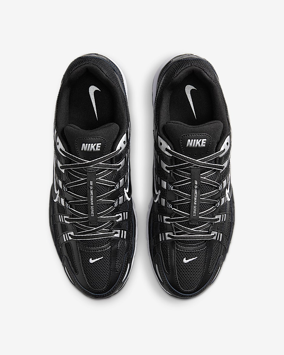 Nike P-6000 Shoes - Black/White/Metallic Silver/Black