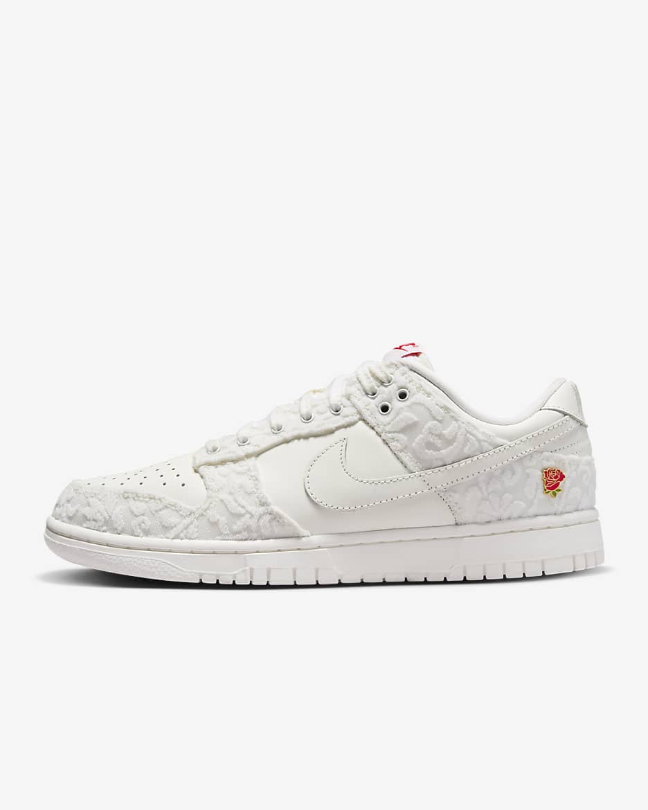 Nike Dunk Low Women's Shoes - Sail/University Red/Chlorophyll/Sail