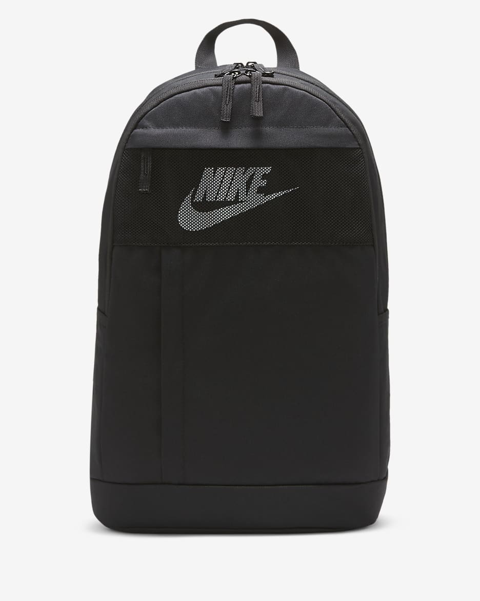 Nike Backpack (21L) - Black/Black/White